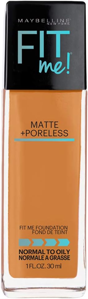 Maybelline New York Fit Me Matte+Poreless Liquid Foundation, 340 Cappuccino, 30 ml