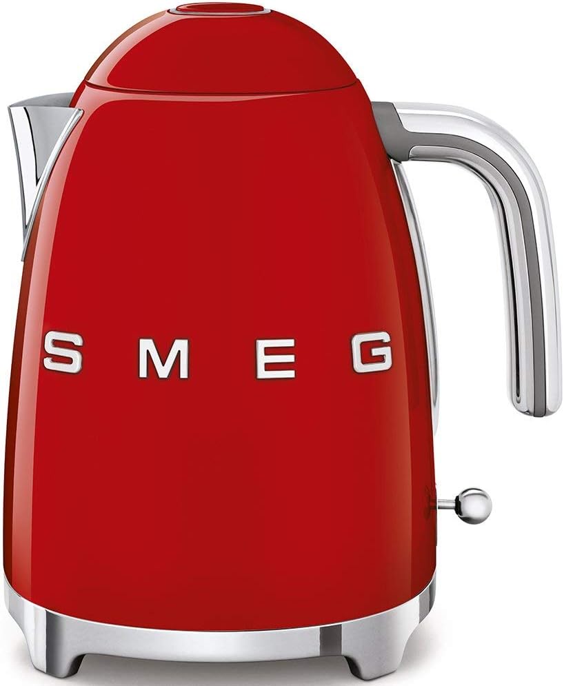 Smeg Klf03RgUK, 50'S Retro Style Kettle, 1.7 L Capacity With Water Level Indicator, 360 Swivel Base, Anti-Slip Feet, Soft Opening Lid, Stainless Steel, Rose Gold,1 Year Warranty