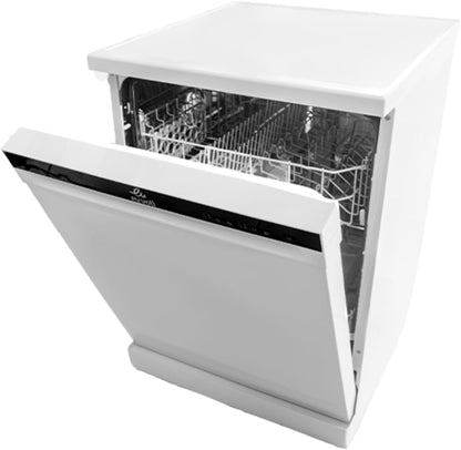 evvoli Dishwasher 12 place setting, 6 programs, 2 Rack Levels, 11 L,High Energy Efficiency, Quiet, Silver EVDW-122S