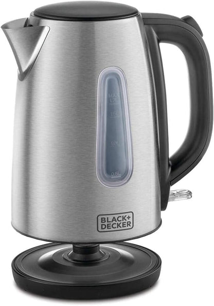 BLACK+DECKER Glass Kettle Double Wall 1.7L 2200W - GK220-B5, by BLACK+DECKER