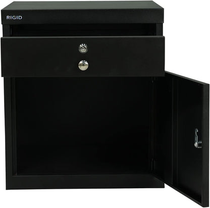 RIGID Steel Vertical Pedestal File Cabinet with 2 Drawers Storage Organizer for Bedroom, Living room, Home and Office