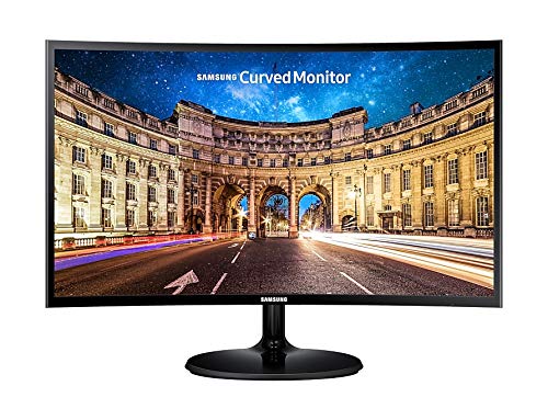 Samsung 24 Inch Cf390 Curved Monitor Lc24F390Fhmxue, Black - CaveHubs