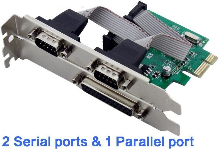 Generic PCI-e 2 Serial 1 Parallel I/O card PCI express to RS232 com port + printer LPT