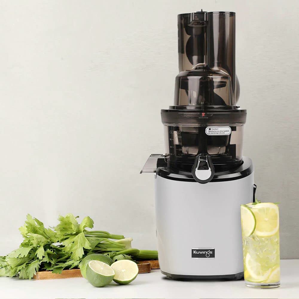 Kuvings Whole Juicer REVO830 Cold Press Slow Masticating Juicer Machines Extra Wide 88mm & 45mm Food Chutes Easy Clean Slow Juicer that Auto-Cut Fruits & Veggies, 5 years manufacturer's warranty