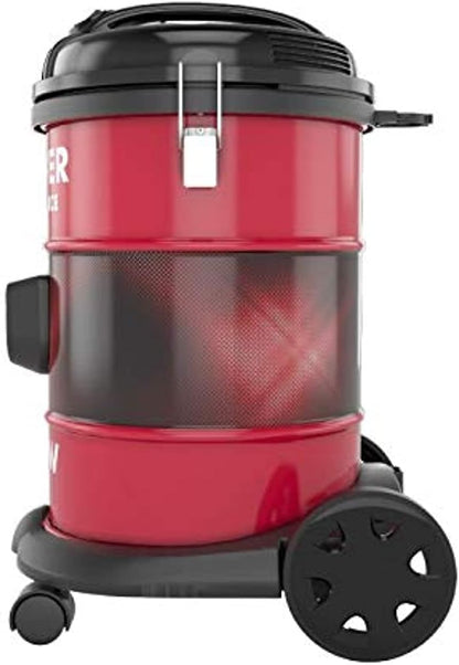 Hoover Power Force Drum Vacuum Cleaner 18 Litre Capacity, 1900W With Blower Function For Home & Office Use, Red HT87-T1-ME