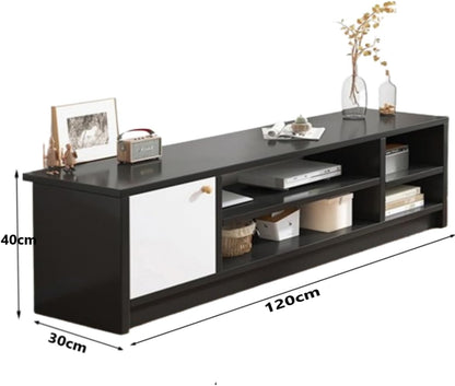 Peng General TV Cabinet Television Stands Furniture Table TV Multifunctional Home Theater TV Rack TV Table Cabinet Storage Organizer Black(120x30x40 cm)