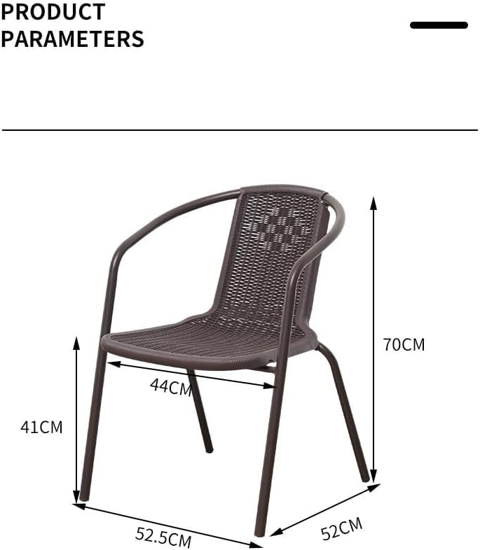 Vital Garden Dining Set 3 Piece (2 Chair and 1 Table) Outdoor Furniture Patio Dining Table and Chair Balcony Dinner Table Dinner Chair Poly Rattan Anthracite & Grey (‎VI-DNS-01)