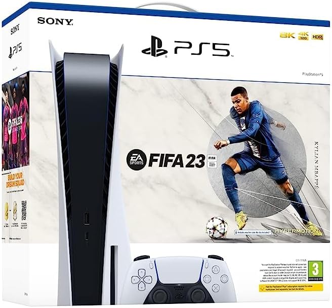 PlayStation 5 Disc Console with FC24 Voucher - UAE Version, 1 Year Manufacturer Warranty