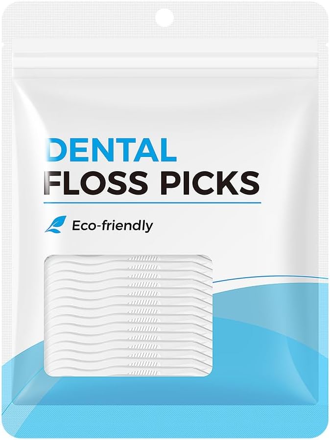 meyarn 30PCS PLA Dental Floss Picks for Teeth Sustainable Flossers with Tooth Pick Flossers for Adults and Kids- Plaque Remover for Fresh Teeth Cleaning