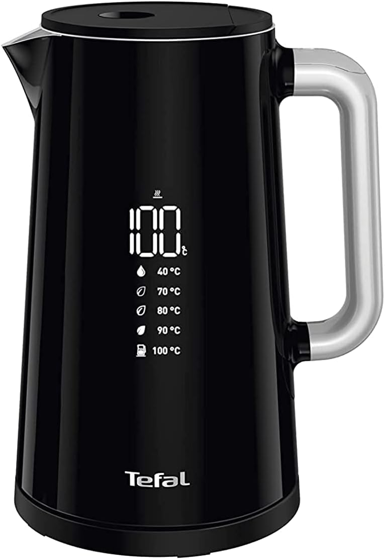 TEFAL Toaster | SmartN'Light Digital Toaster | 2 Slots | 850 W | 7 Levels of Toasting | Defrot and Reheat Functions | Settings Saving Function | Safe to Touch | BLACK | 2 Years Warranty | TT640840