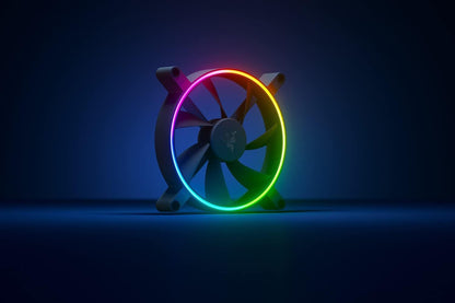 Razer Kunai Chroma Hydraulic RGB LED PWM Performance Fan (140mm)- Hydraulic aRGB PC Fans (Quiet, Powerful, Connect up to 8 Fans, PWN Fan Controller Support, Chroma aRGB) 1 Fan, Black