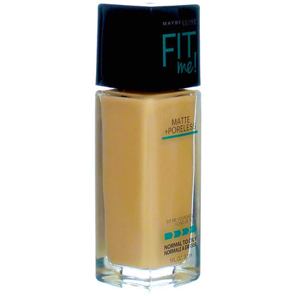 Maybelline Fit Me Matte + Poreless Liquid Oil-Free Foundation Makeup, Soft Tan, 1 Count (Packaging May Vary)