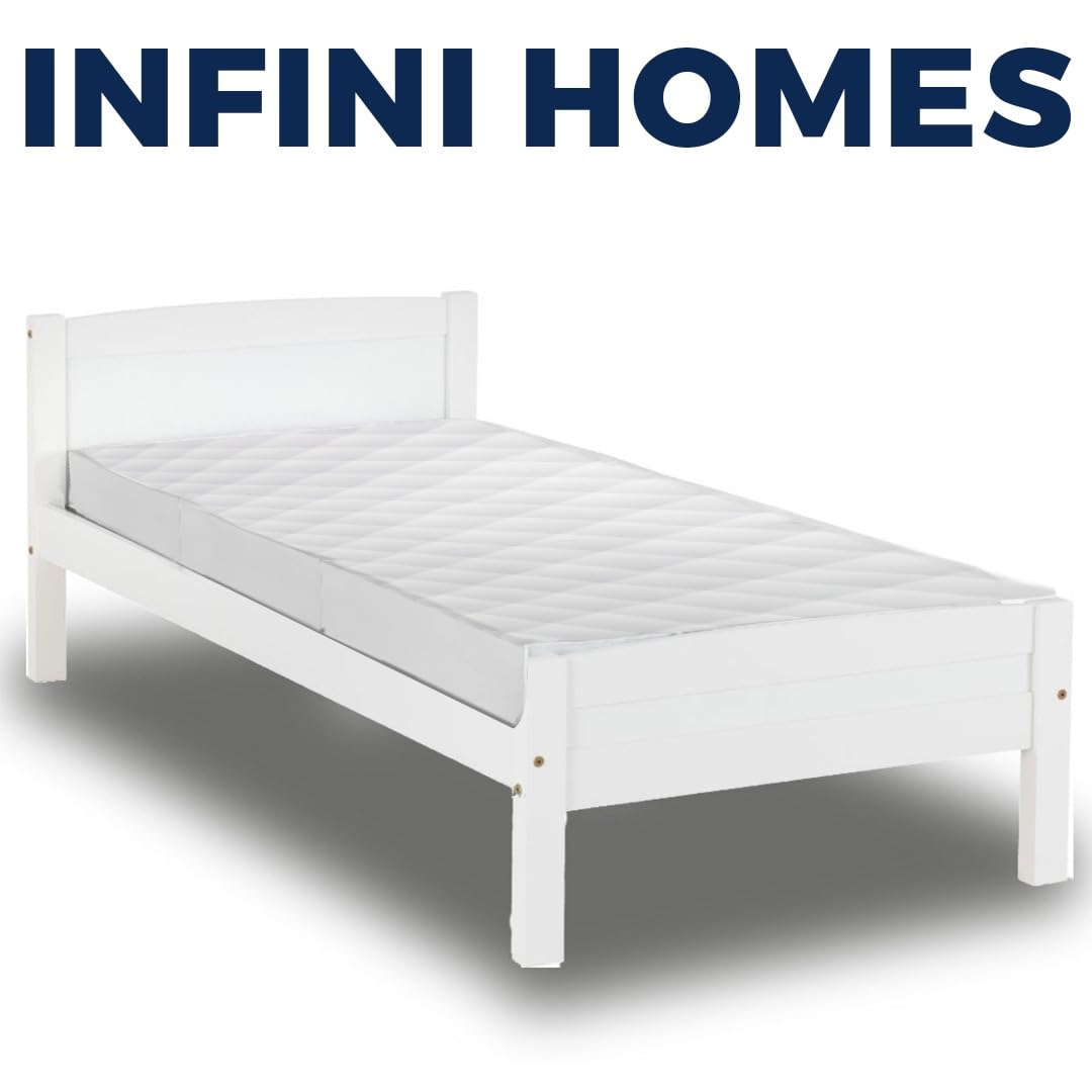 INFINI HOMES Single High Density Foam White Folding Mattress (90W X 180L X 7H)