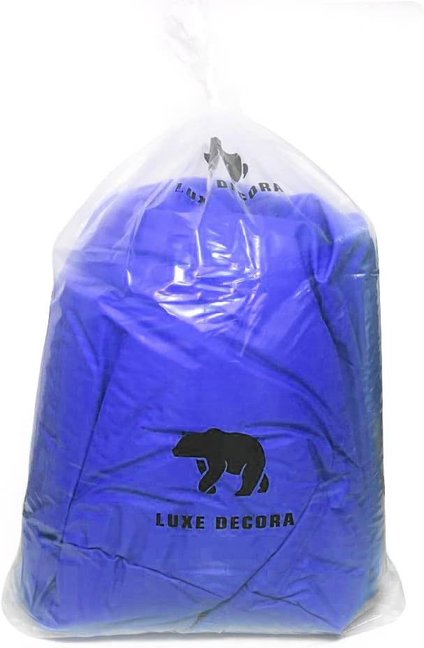 Luxe Decora PVC Bean Bag with Filling (X-Large, Beige)