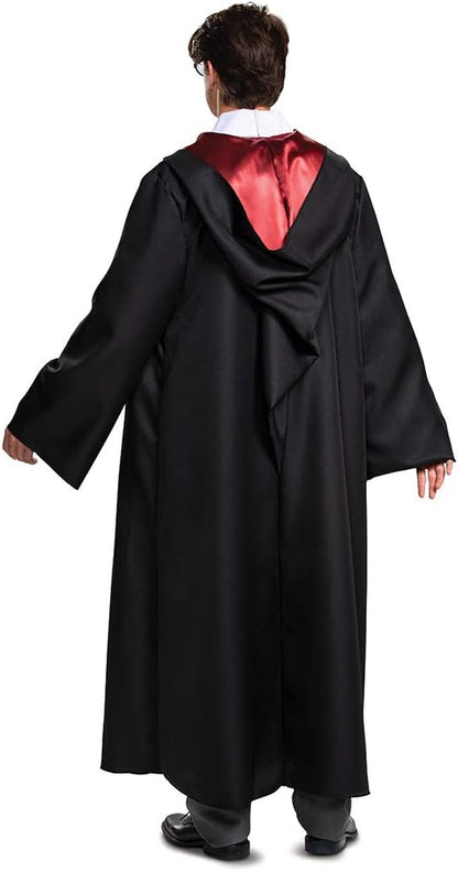 DISGUISE Harry Potter Robe, Deluxe Wizarding World Hogwarts House Themed Robes for Adults, Movie Quality Dress Up Costume Accessory, Black