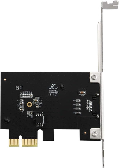 2.5GBase-T PCIe Network Adapter RTL8125B 2500/1000/100Mbps PCI Express Gigabit Ethernet Card RJ45 LAN Controller Support PXE for Windows/Linux/MAC with Low Profile