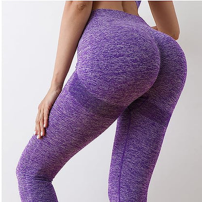 VITION High Waisted Leggings for Women Scrunch Butt Lifting TIK Tok Yoga Pants,Workout Anti Cellulite Tummy Control Tights