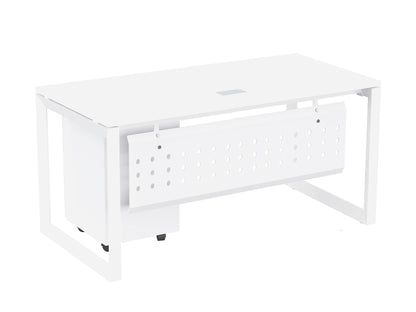 Mahmayi Vorm 136-18 White Modern Workstation Material-Melamine on MDF