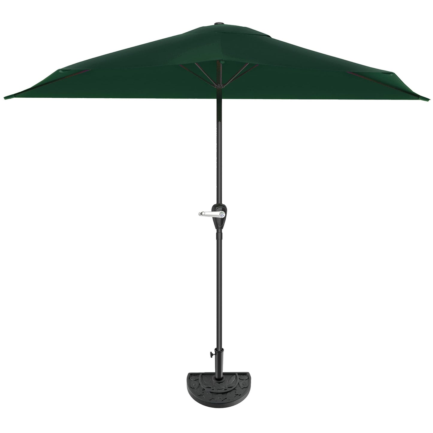 Pure Garden 9' Half Round Patio Umbrella