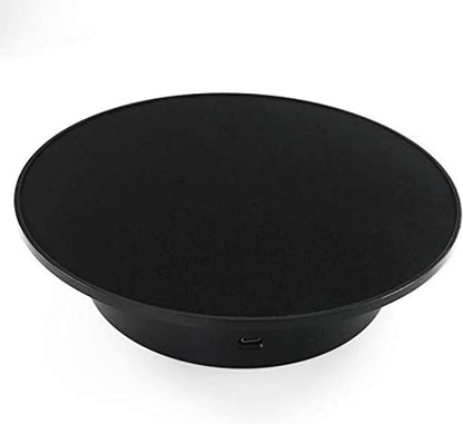 Anecity 360 Degree Electric Motorized Rotating Display Stand (Black Mirror Surface)