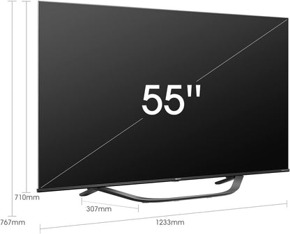 HISENSE Dimension 55U7HQ (55 Inch) Quantum Dot 4K HDR10+ Dolby Vision IQ ULED Smart TV with 4K@120Hz and Filmmaker Mode, FreeSync