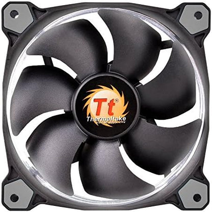 Thermaltake Ring 14 High Static Pressure 140mm Circular Ring Case/Radiator Fan With Anti-Vibration Mounting System Cooling Cl-F039-PL4Wt-A White