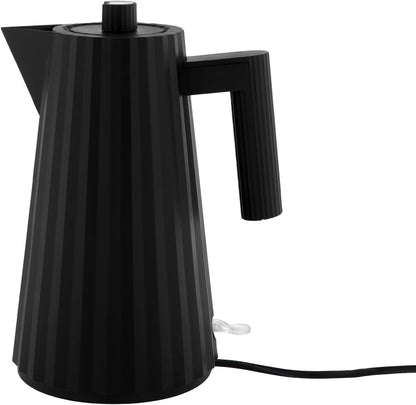 Alessi Plissè MDL06 B/UK - Design Electric Kettle in Thermoplastic Resin, English Plug, 170 cl, Black