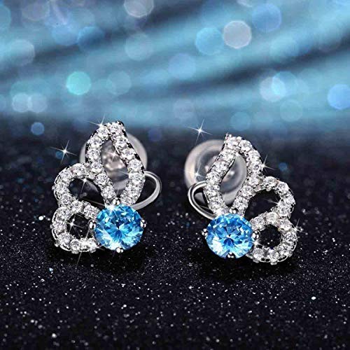 Swarovski Elements Crystal 18K Gold Plated 925 Sterling Silver Studs Earrings for Women Ladies Girls Gift Package J.Rosée Fashion Jewelry…