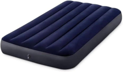 Intex Dura-Beam Series Classic Downy Airbed, Blue, Twin,64757