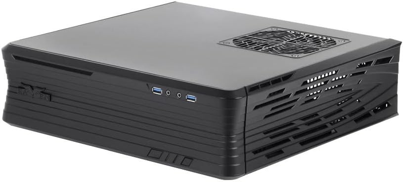 SilverStone Technology Gaming Slim Computer Case for Mini-Itx with Integrated RGB Lighting Cases (SST-RVZ03B-USA)