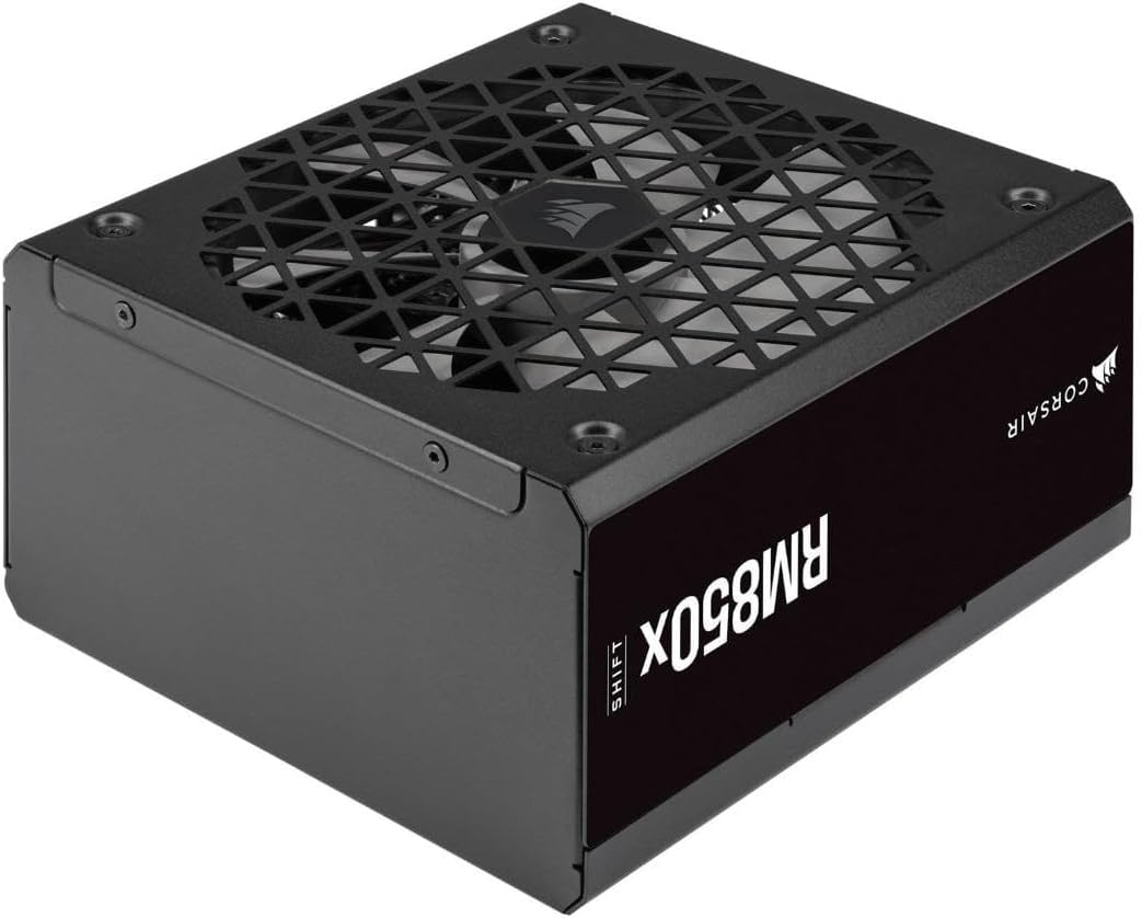 Corsair RM1200x SHIFT Fully Modular ATX Power Supply - Modular Side Interface - ATX 3.0 & PCIe 5.0 Compliant - Zero RPM Fan Mode - 105°C-Rated Capacitors - 80 PLUS Gold Efficiency - Black - CaveHubs