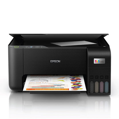 Epson Ecotank L3210 Home Ink Tank Printer A4, Colour, 3 In 1 Printer, Black, Compact - CaveHubs