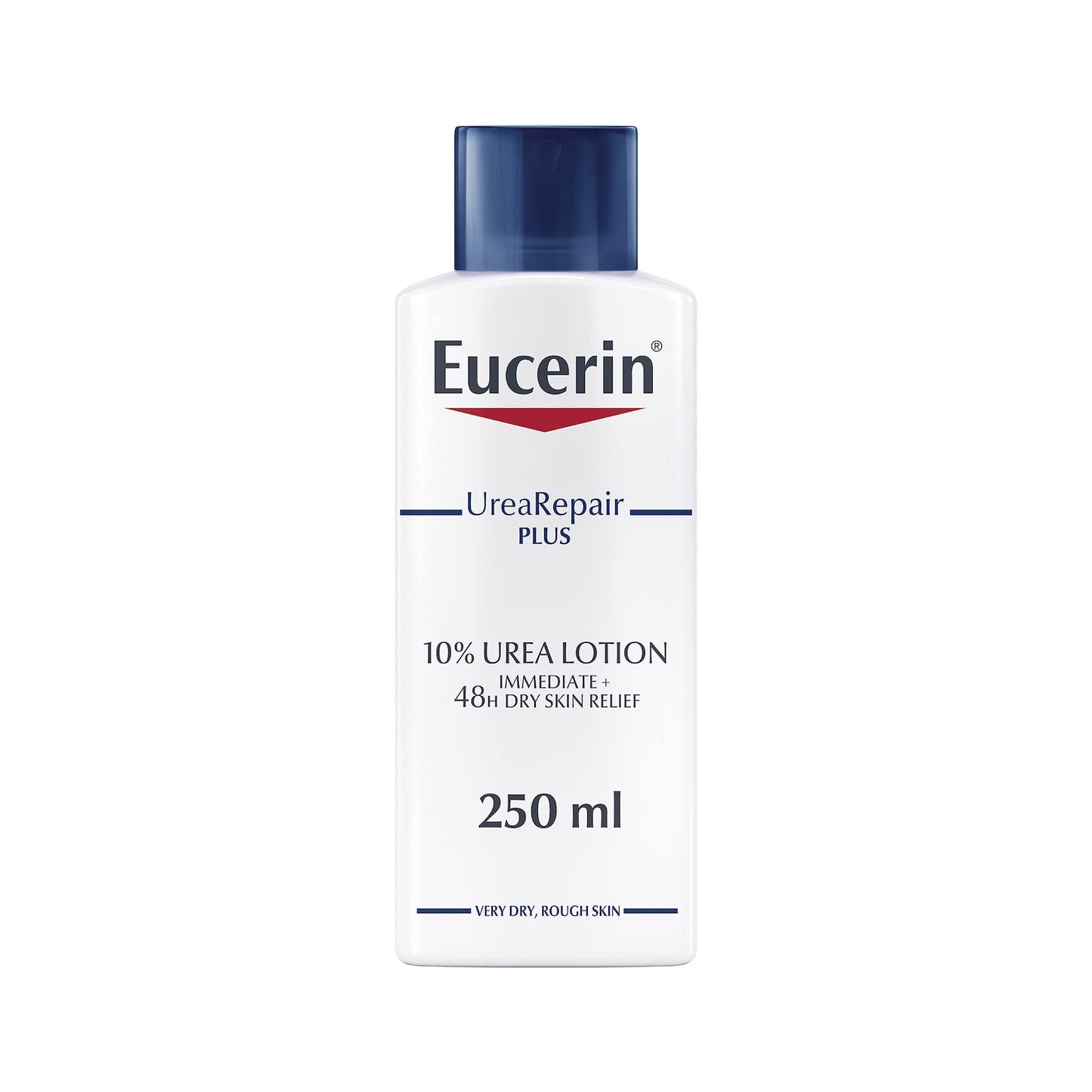 Eucerin UreaRepair Plus 10% Urea Body Lotion with Ceramide, Immediate 48-Hour Relief for Dry Skin, Daily Body Moisturizer for Very Dry and Dehydrated Skin, Suitable for Mature & Diabetic Skin, 250ml