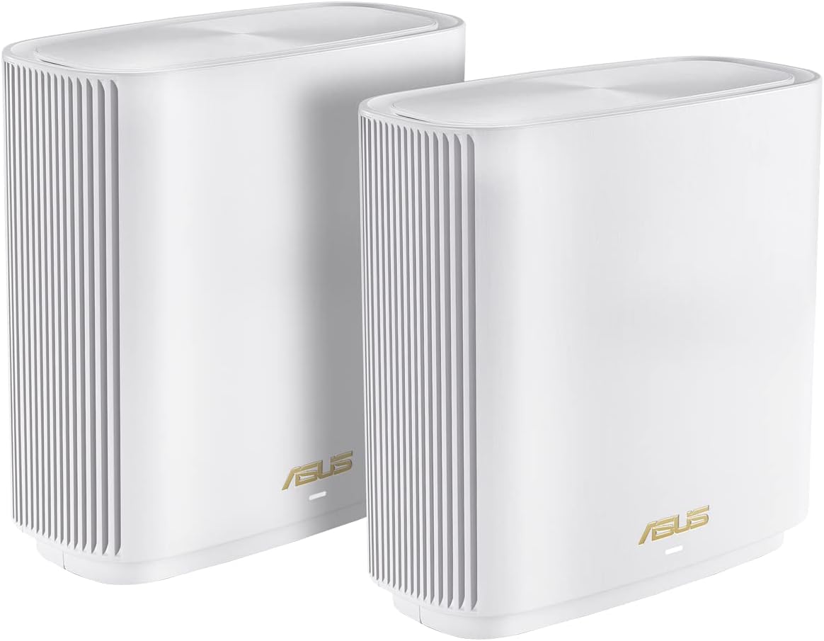 ASUS ZenWiFi XT9 AX7800 Tri-Band WiFi 6 Mesh WiFi System, 802.11ax, up to 5700 sq ft & 6+ rooms, AiMesh, Lifetime Free Internet Security, Parental Controls, Easy Setup, 2.5G WAN port