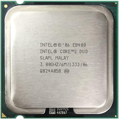 Intel Core 2 Duo E8400 3.0 GHz Dual-Core CPU Processor 6M 65W LGA 775 NO FAN