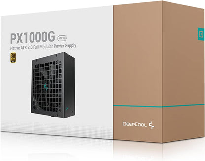 Deepcool DQ1000M-V3L 1000 Watt, 80 Plus Gold Fully Modular Power Supply/PSU for Gaming PC - R-DQA00M-FB0B-UK - CaveHubs