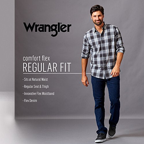 Wrangler mens Wrangler Authentics Men's Classic 5-Pocket Regular Fit Flex Jean Jeans