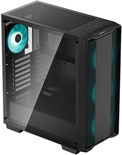 Deepcool MID TOWER CASE CG560 Side window Black MidTower Power supply included No