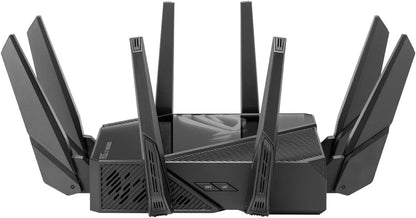 ASUS ROG Rapture GT6 (1PK) Tri-Band WiFi 6 Gaming Mesh WiFi System, Covers up to 5,800 sq ft, 2.5 Gbps Port, Triple-Level Game Acceleration, UNII 4, Free Lifetime Internet Security - White