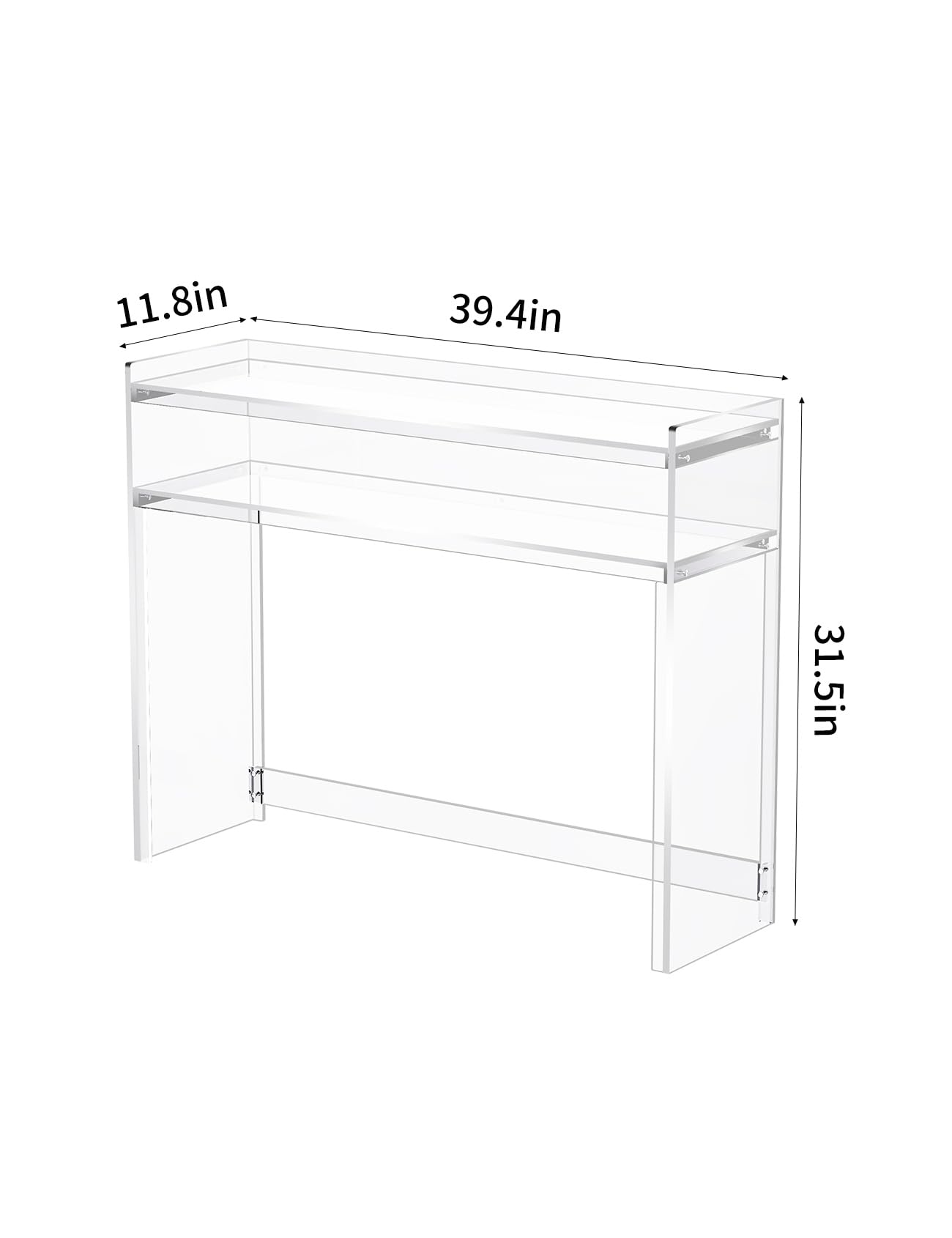 solaround Acrylic Console Table, 100 x 30 x 80 cm, Clear