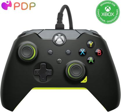 PDP Wired Controller Ion White for Xbox Series X|S, Gamepad, Wired Video Game Controller, Gaming Controller, Xbox One, Officially Licensed - Xbox Series X