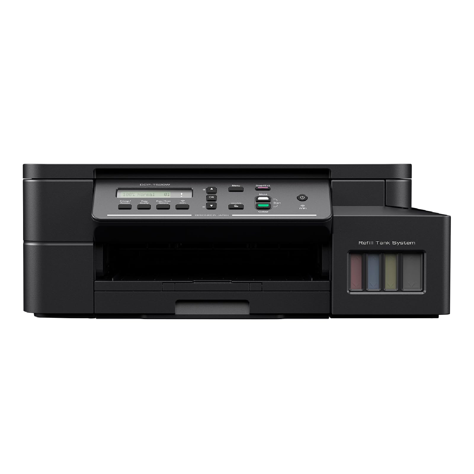 Brother Wireless All In One Ink Tank Printer, DCP-T520W, Mobile & Cloud Print And Scan, High Yield Ink Bottles - CaveHubs