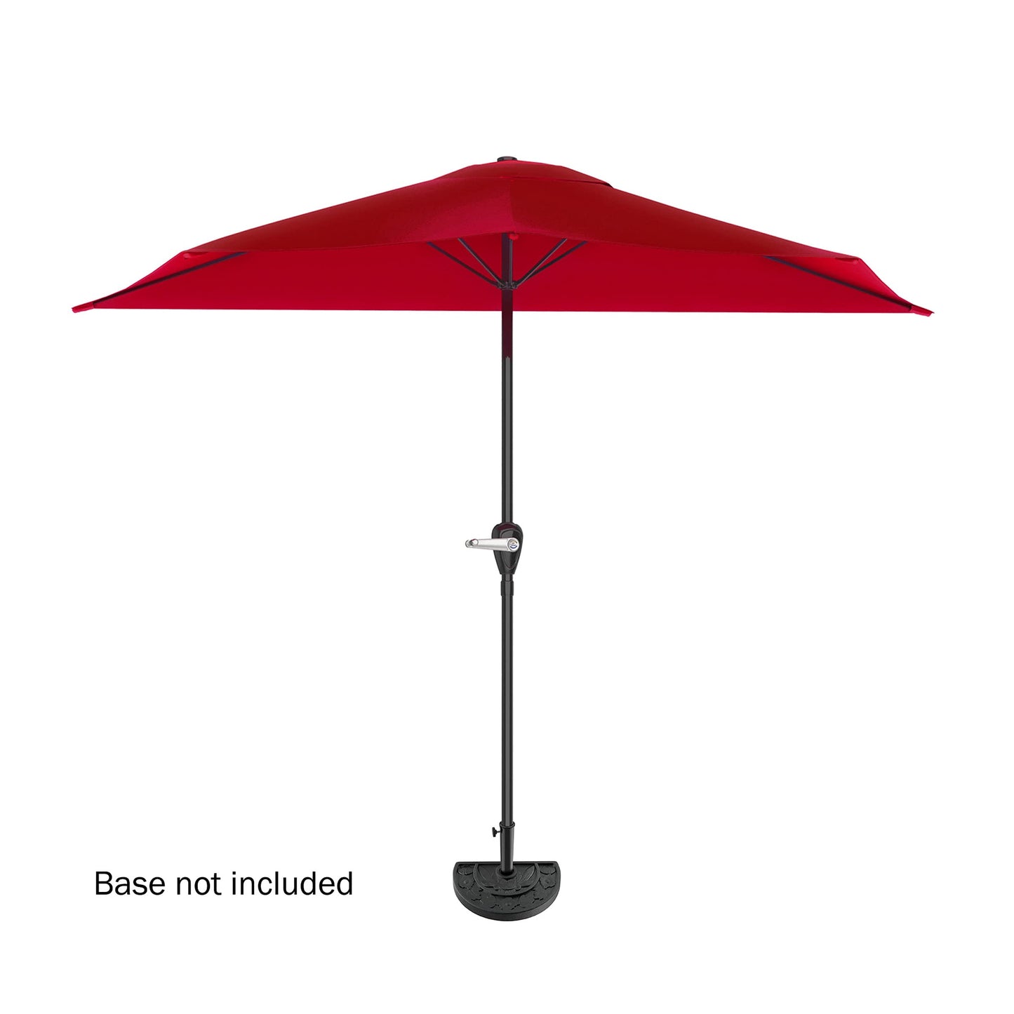 Pure Garden 9' Half Round Patio Umbrella