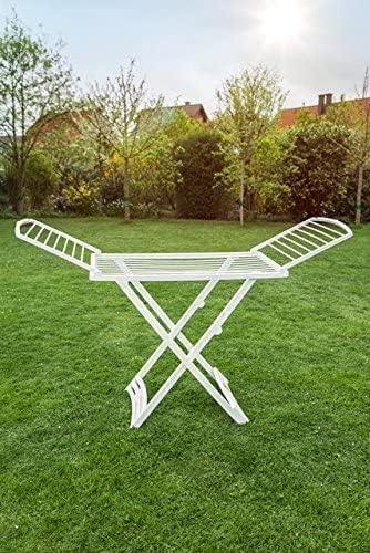 Vileda Clothes Airer, Aluminium, White, 58,5 x 19,5 x 131 cm