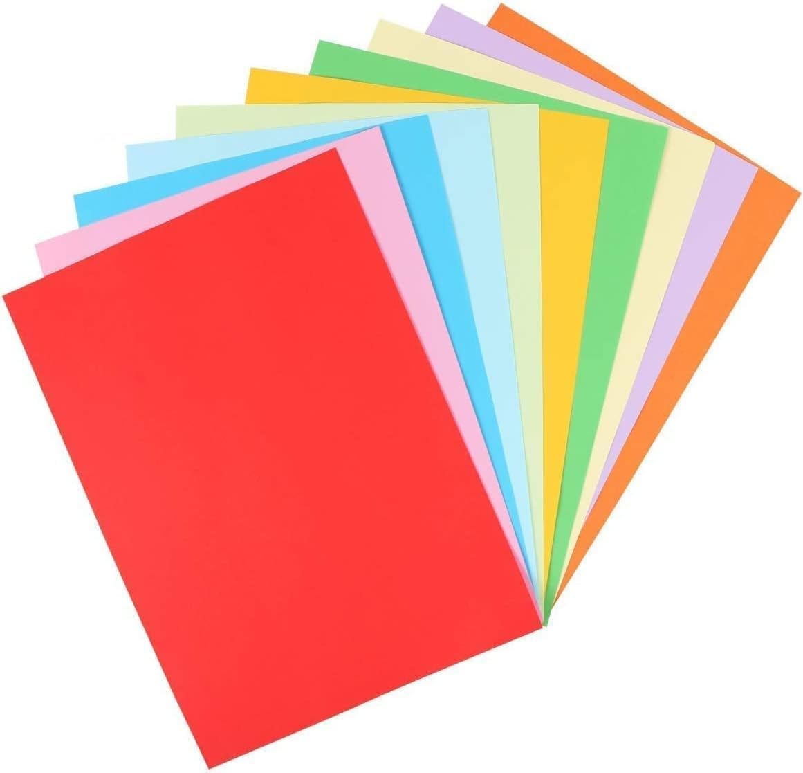 Galaxy A4 Printing Papers for Arts and Crafts Projects (100 Sheets, A4, Rainbow)