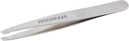 Tweezerman Stainless Steel Slant Tweezer - Eyebrow Tweezers for Women and Men (Neon Pink)