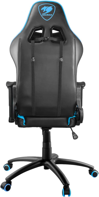 Cougar Gaming Chair Armor One, Steel-Frame, Breathable Pvc Leather, 180° Recliner System, 120Kg Weight Capacity, 2D Adjustable Arm-Rest, Steel 5-Star Base