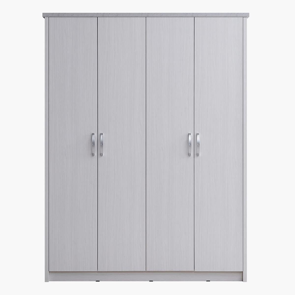 HomeBox Prime 4-Door Wardrobe 55 x 208 x 160 cm Grey