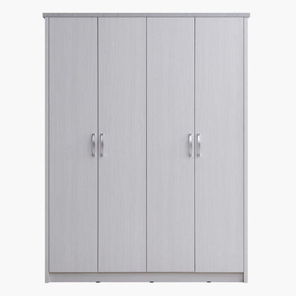 HomeBox Prime 4-Door Wardrobe 55 x 208 x 160 cm Grey