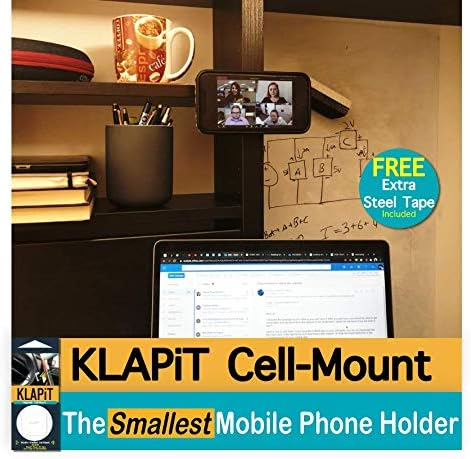 KLAPiT CELLMOUNT - Ultra-Compact Magnetic Mobile Phone Holder – The Versatile 1x1 Inch Solution for Cars, Desks, Beds, and More